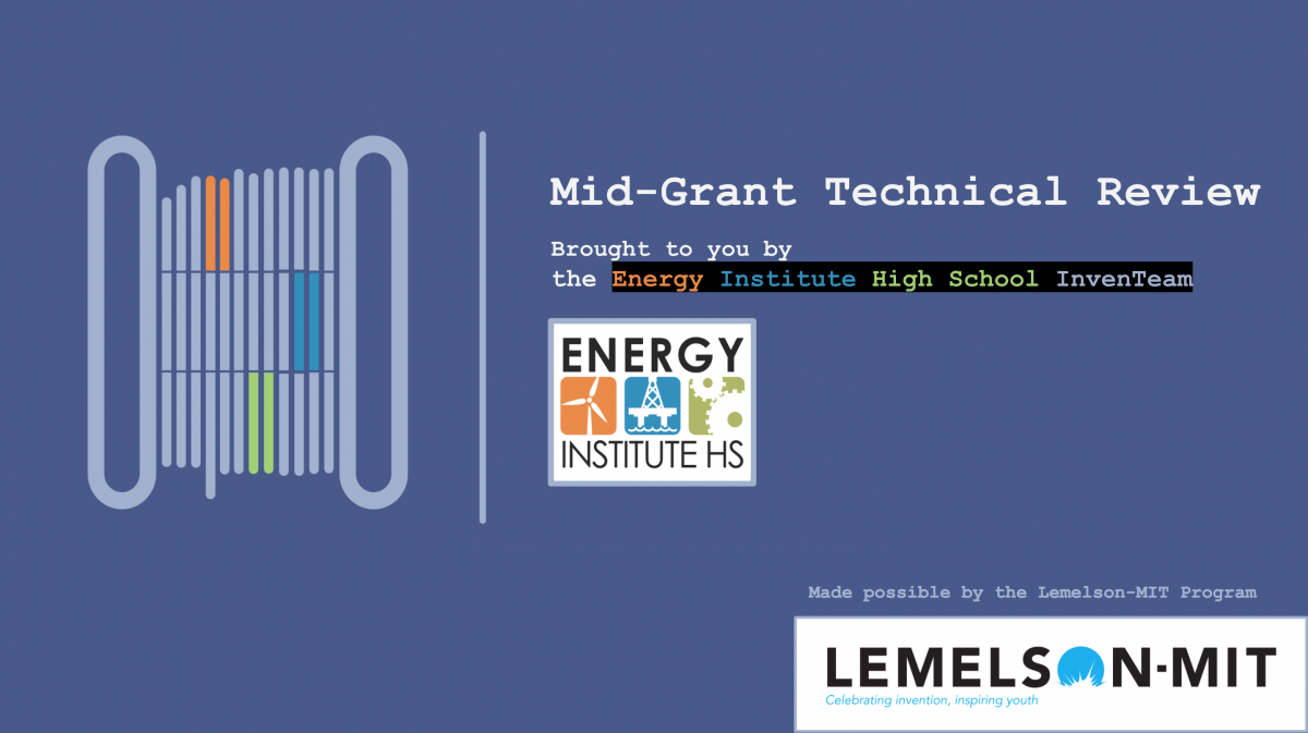 [Slide 1 of our mid-grant tech review!]